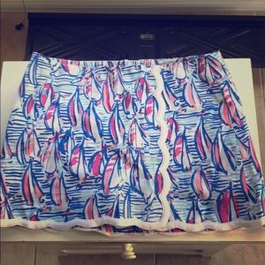 Lilly Pulitzer Red Right Return Michelina Skort